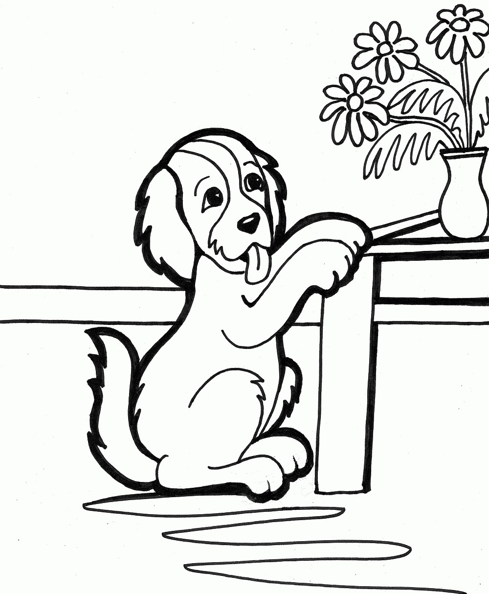 Printable Coloring Pages Puppies Printable Coloring Pages Puppies