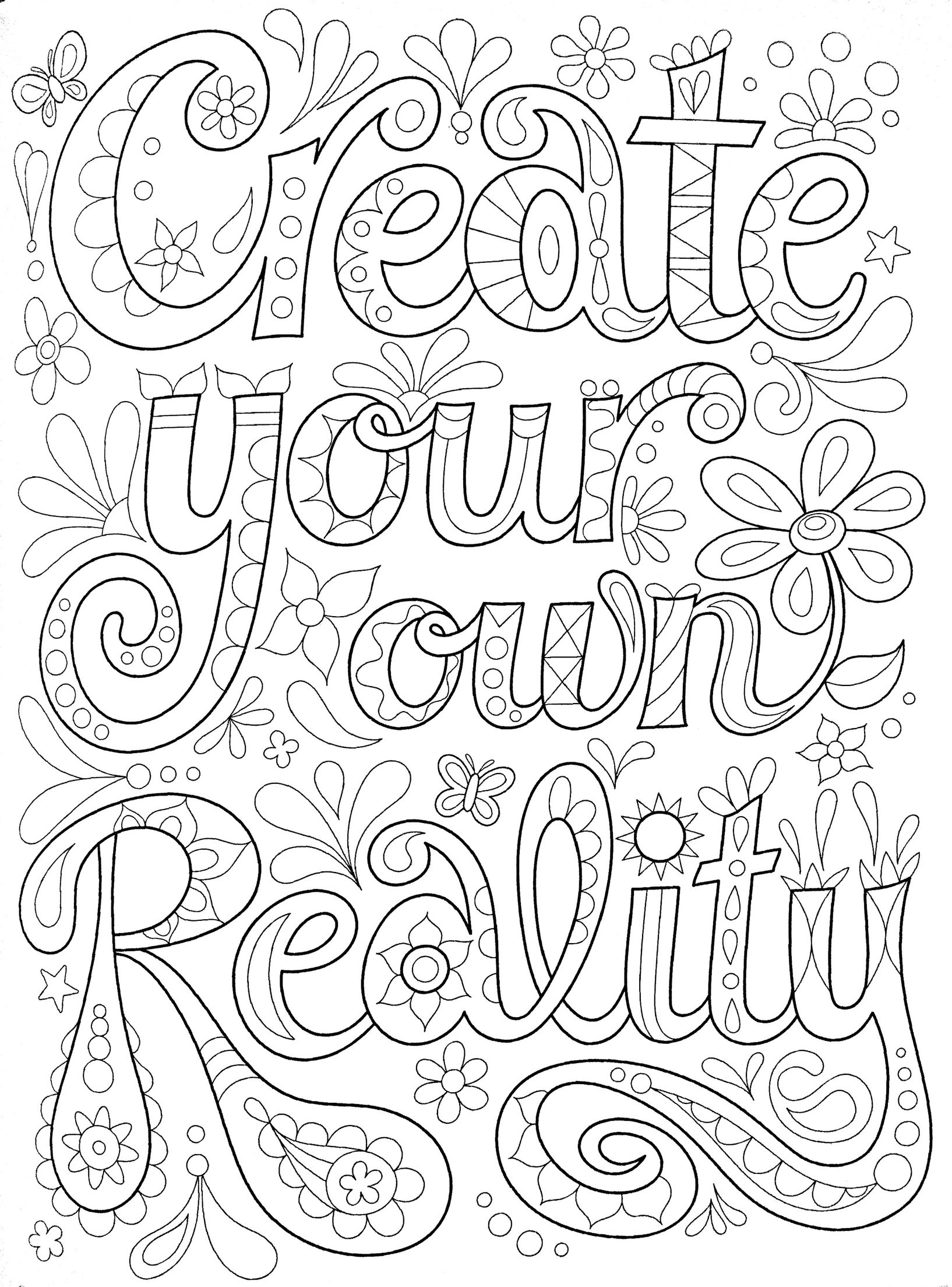 Printable Coloring Pages Quotes Printable Coloring Pages Quotes
