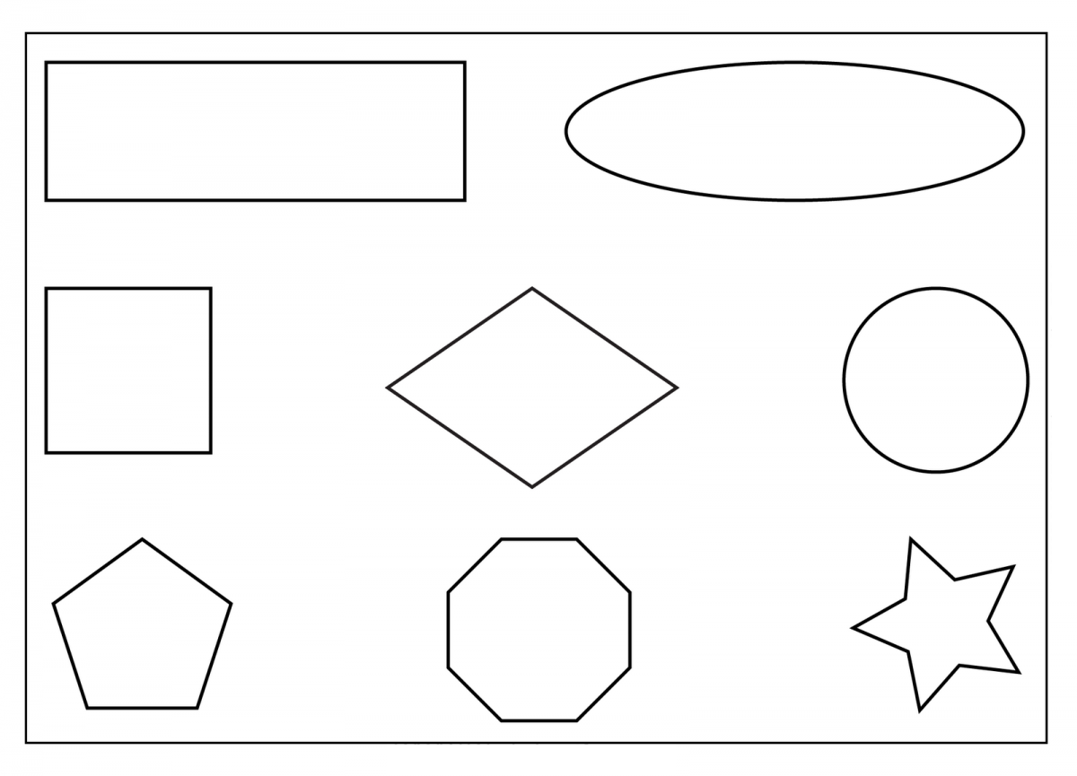 Printable Coloring Pages Shapes Printable Coloring Pages Shapes