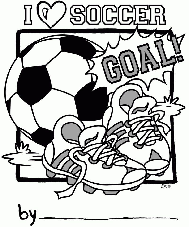 Printable Coloring Pages Soccer Printable Coloring Pages Soccer