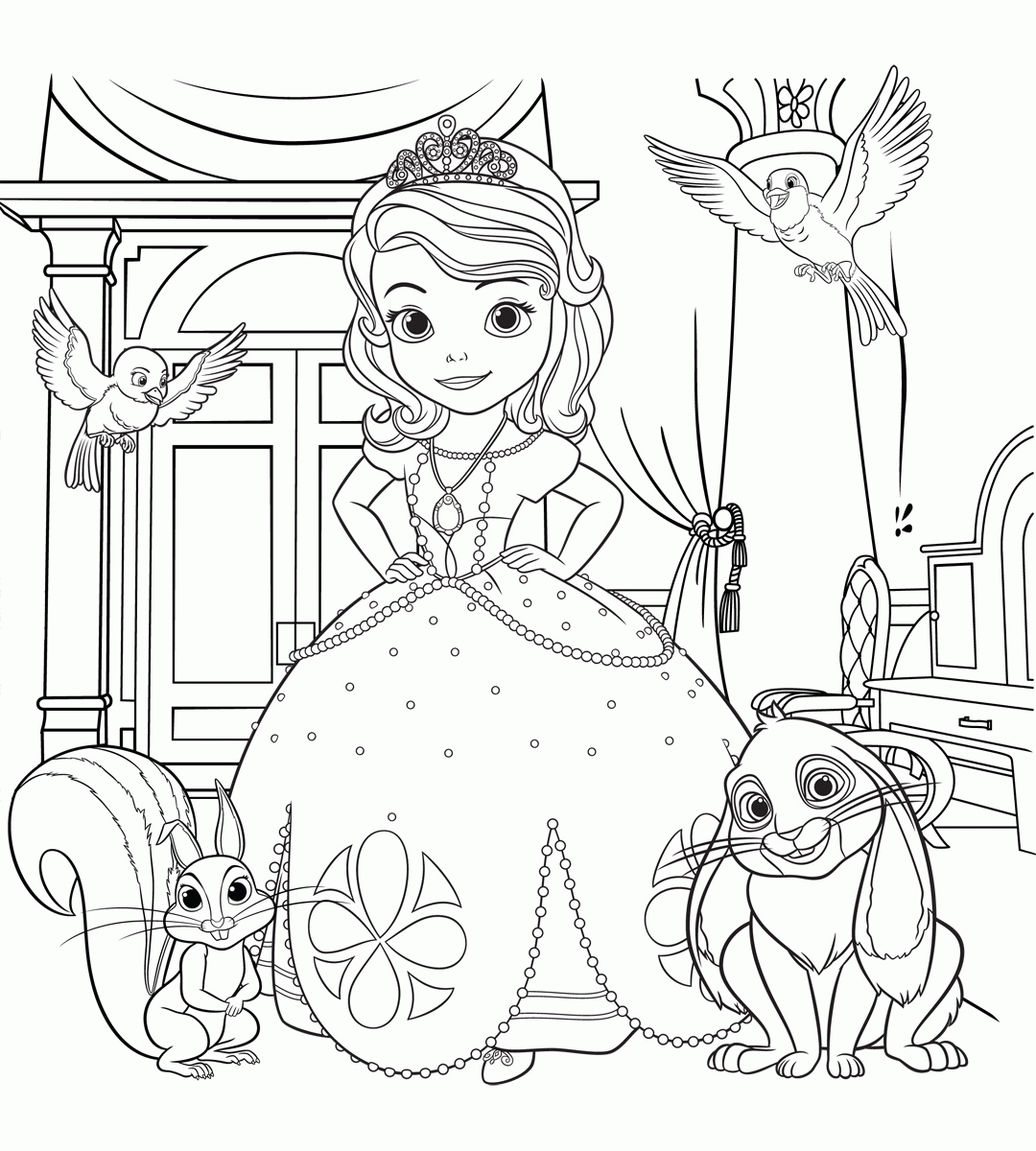 Printable Coloring Pages Sofia The First Printable Coloring Pages Sofia The First