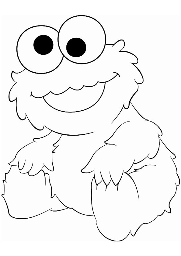 Cookie Monster Printable Coloring Pages