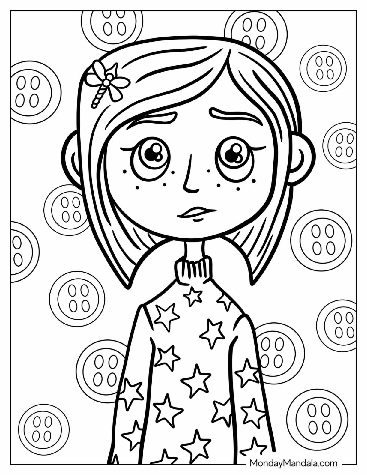 Printable Coraline Coloring Pages Printable Educational Posters Printable Coraline Coloring Pages Printable Educational Posters