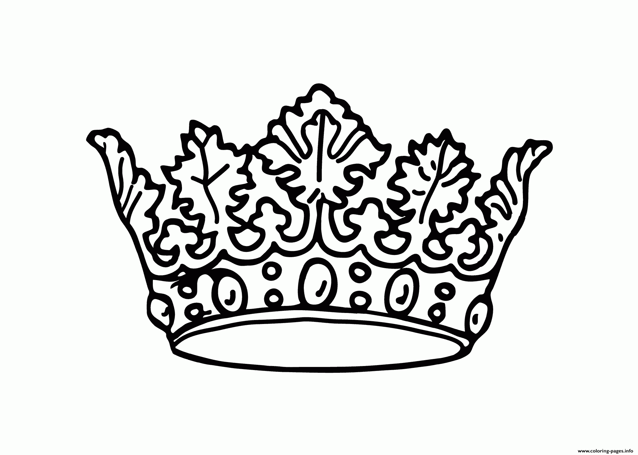 Printable Crown Coloring Pages Printable Crown Coloring Pages