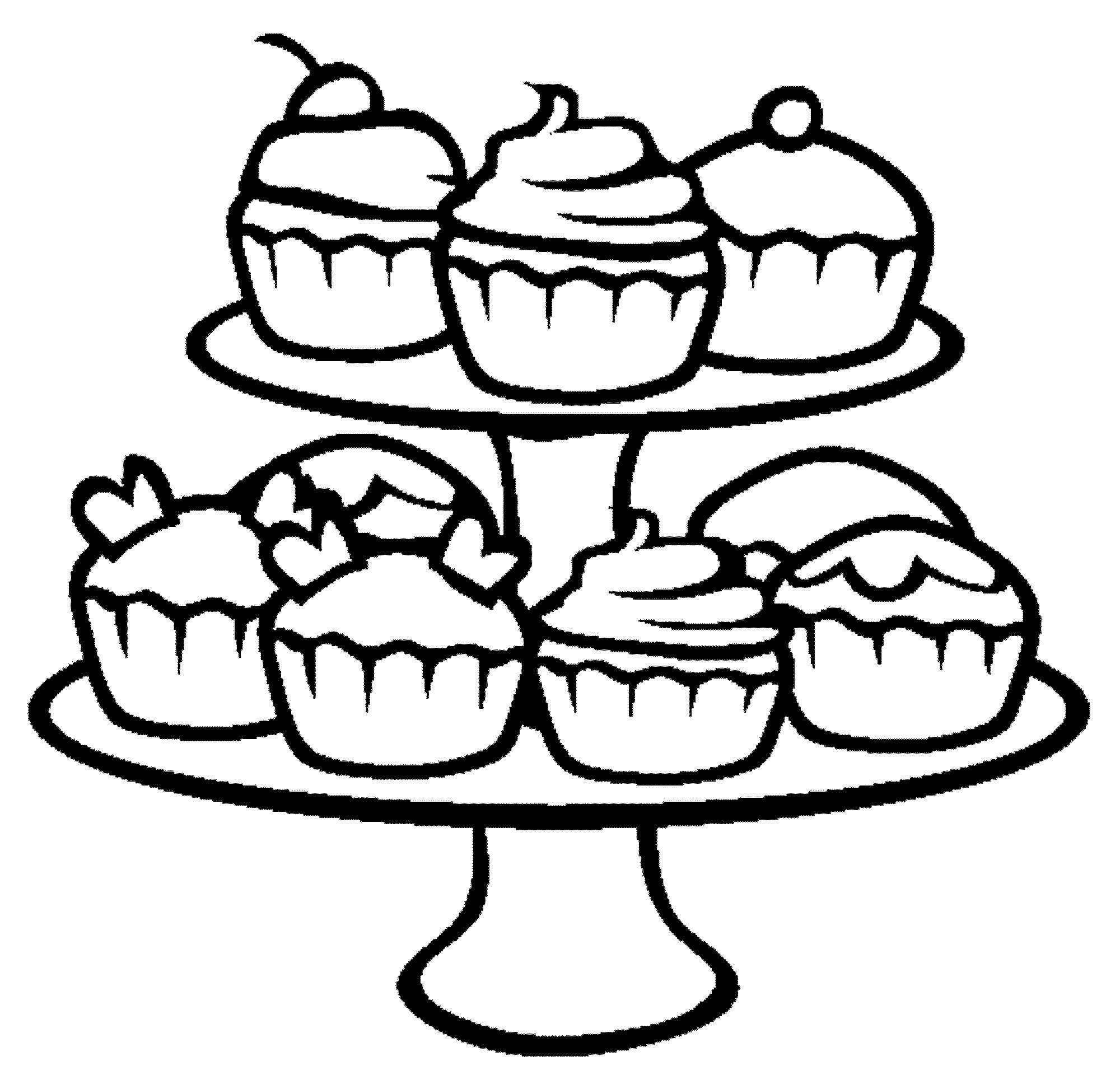 Free Printable Cupcake Coloring Pages Free Printable Cupcake Coloring Pages