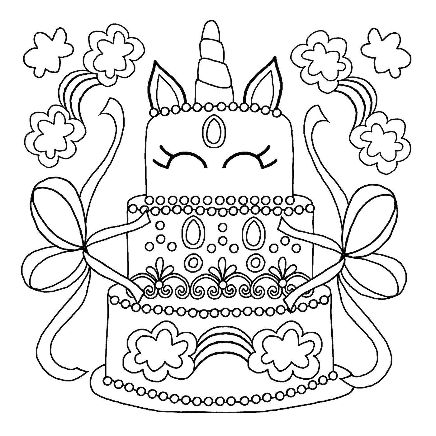 Printable Cute Unicorn Coloring Pages Printable Cute Unicorn Coloring Pages