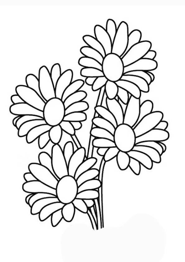 Printable Daisy Coloring Pages