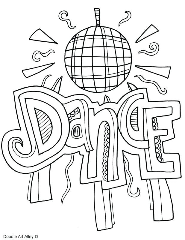 Printable Dance Coloring Pages Printable Dance Coloring Pages