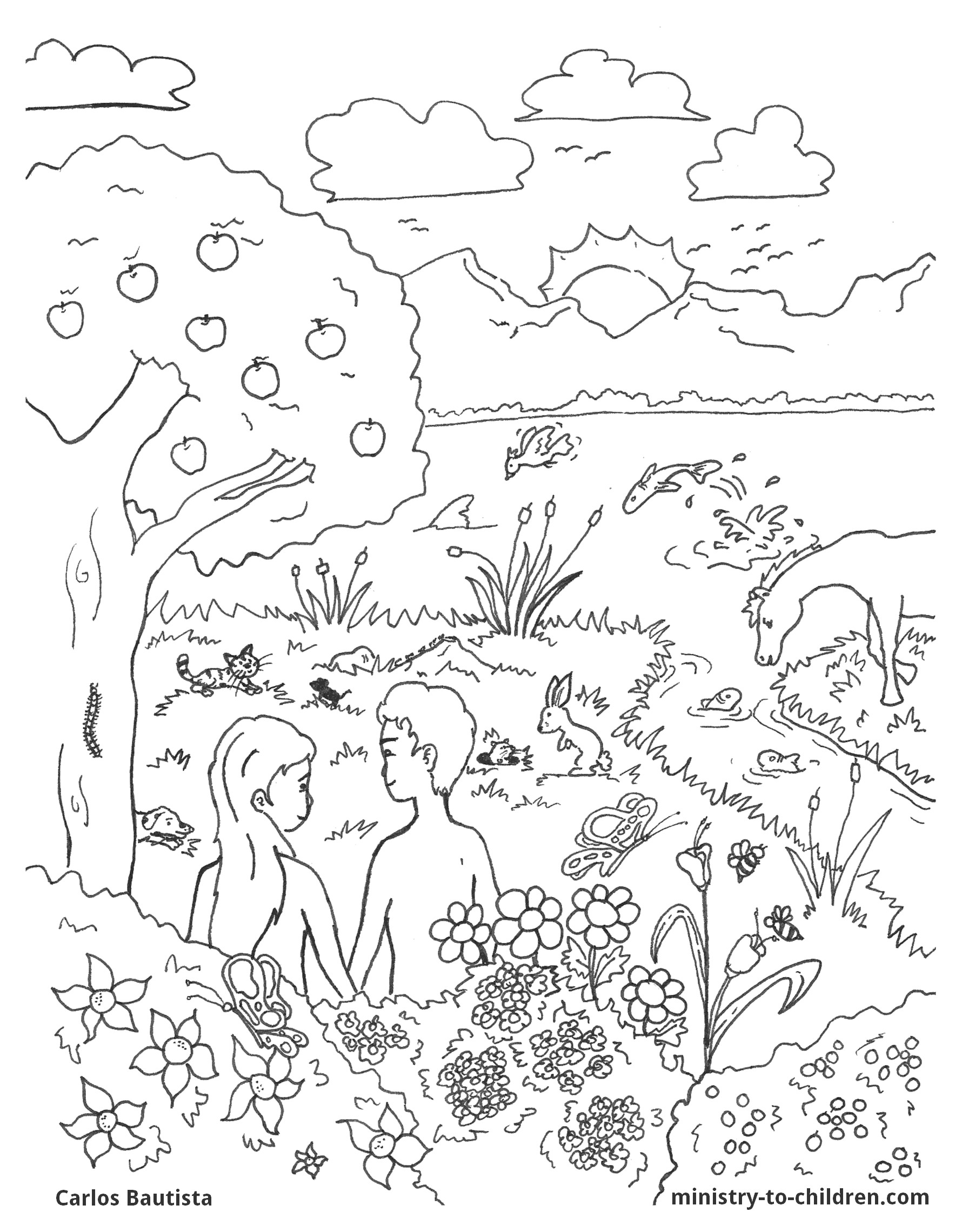 Creation Coloring Pages Printable Creation Coloring Pages Printable