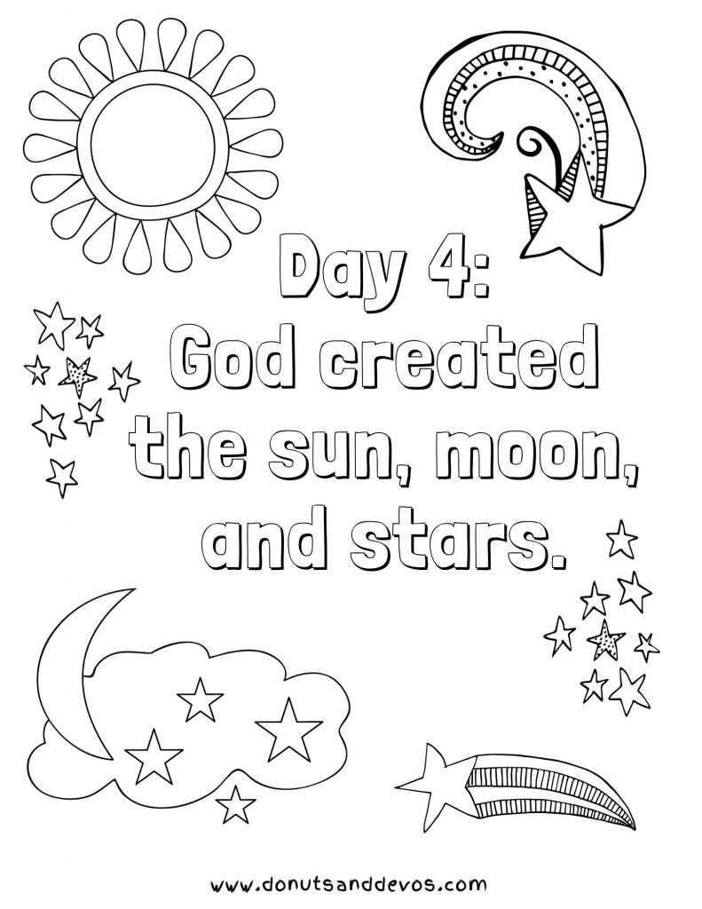 Free Printable Days Of Creation Coloring Pages