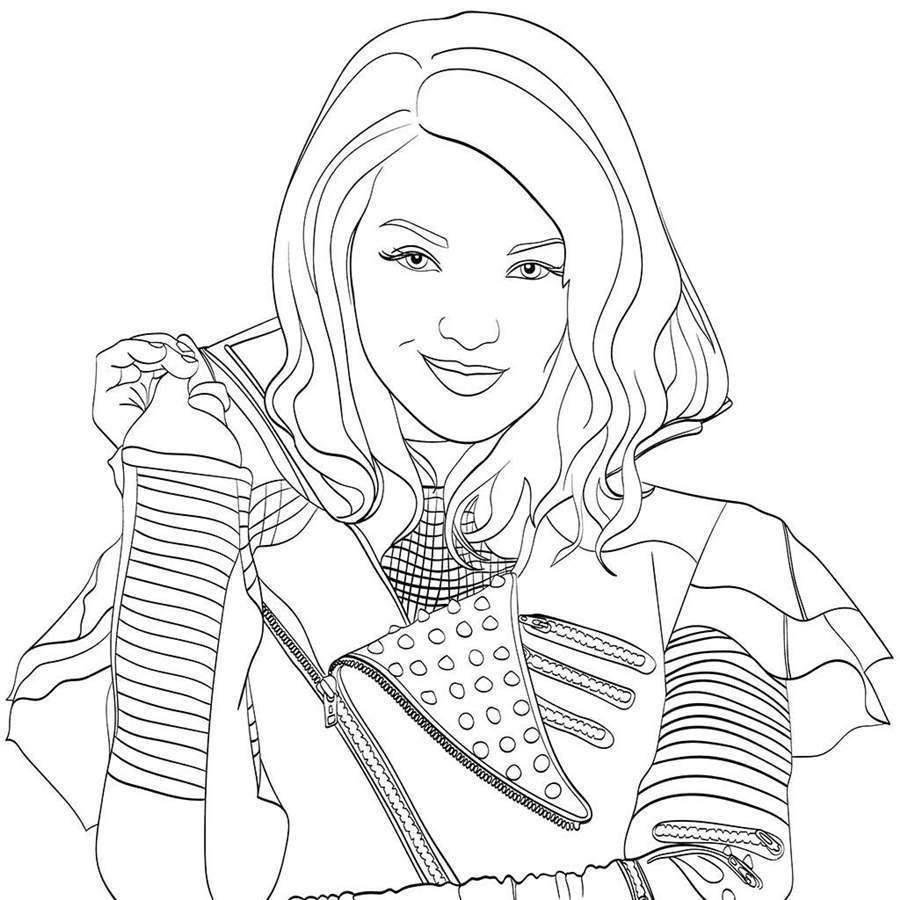 Printable Descendants Coloring Pages