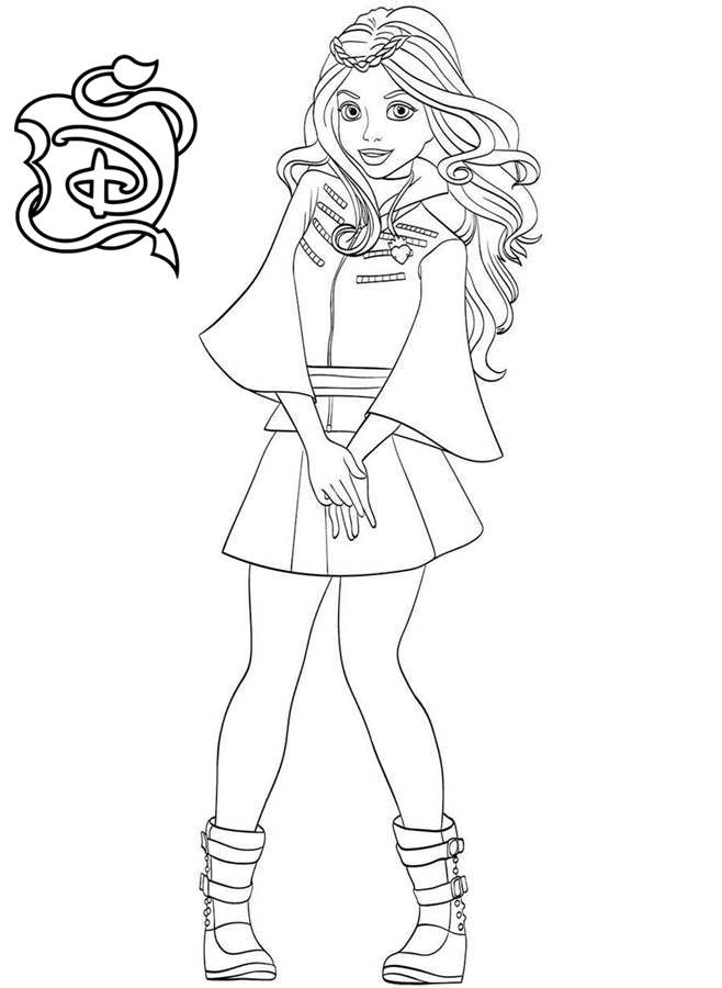 Descendants Coloring Pages Printable Descendants Coloring Pages Printable