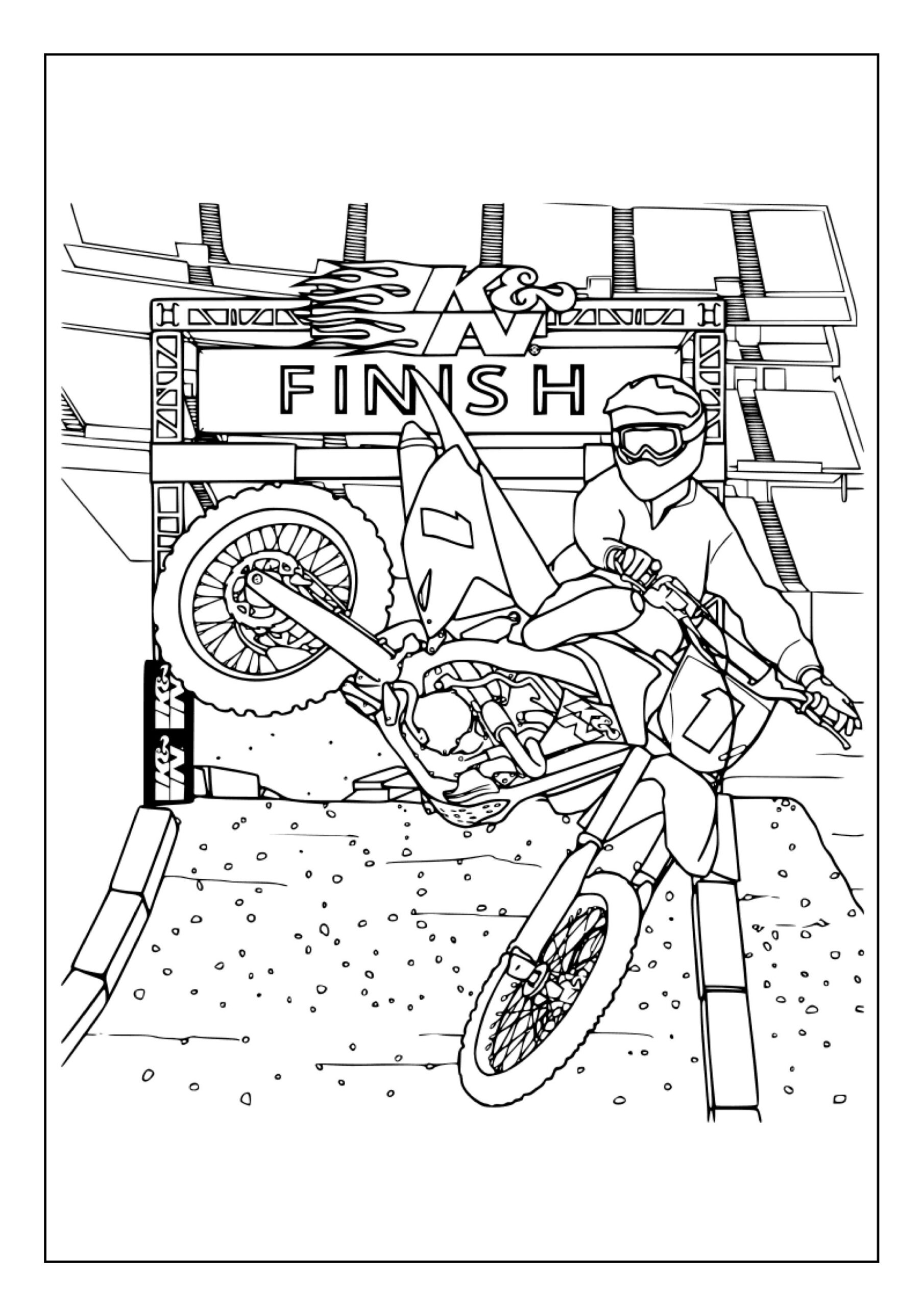 Printable Dirt Bike Coloring Pages For Kids Adults 45 Pages