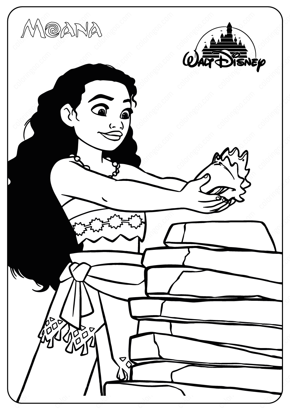 Printable Disney Moana Coloring Pages Printable Disney Moana Coloring Pages