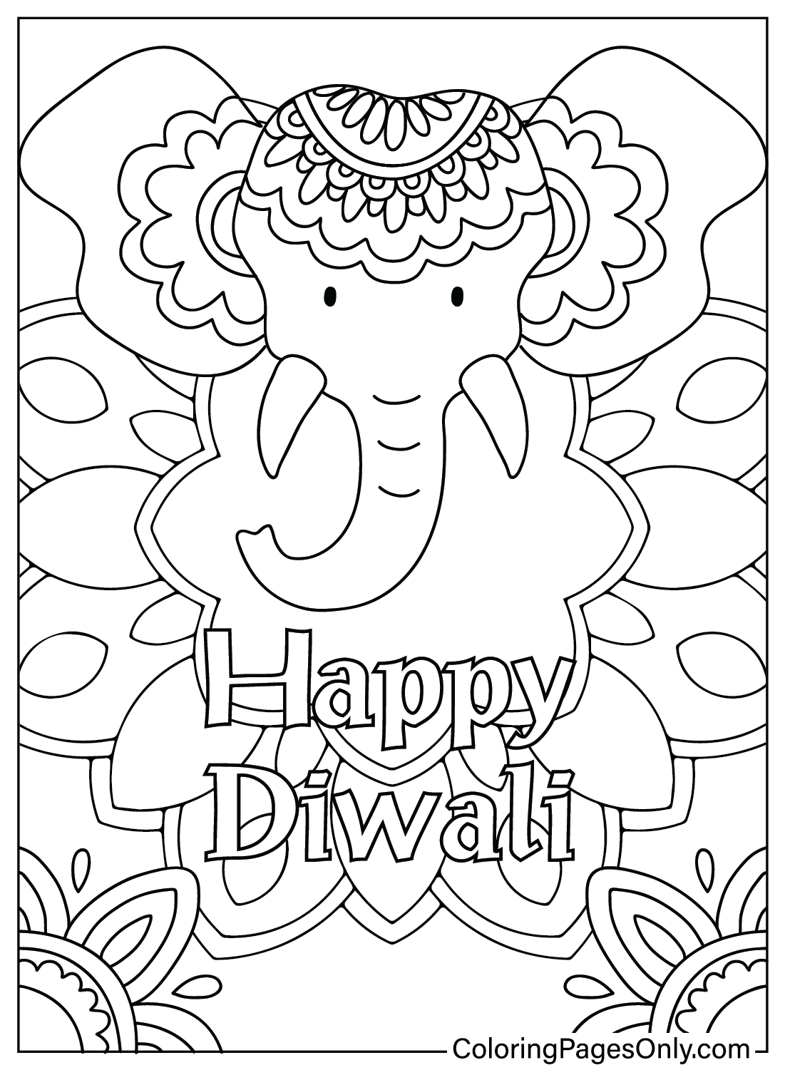Free Printable Diwali Coloring Pages Free Printable Diwali Coloring Pages
