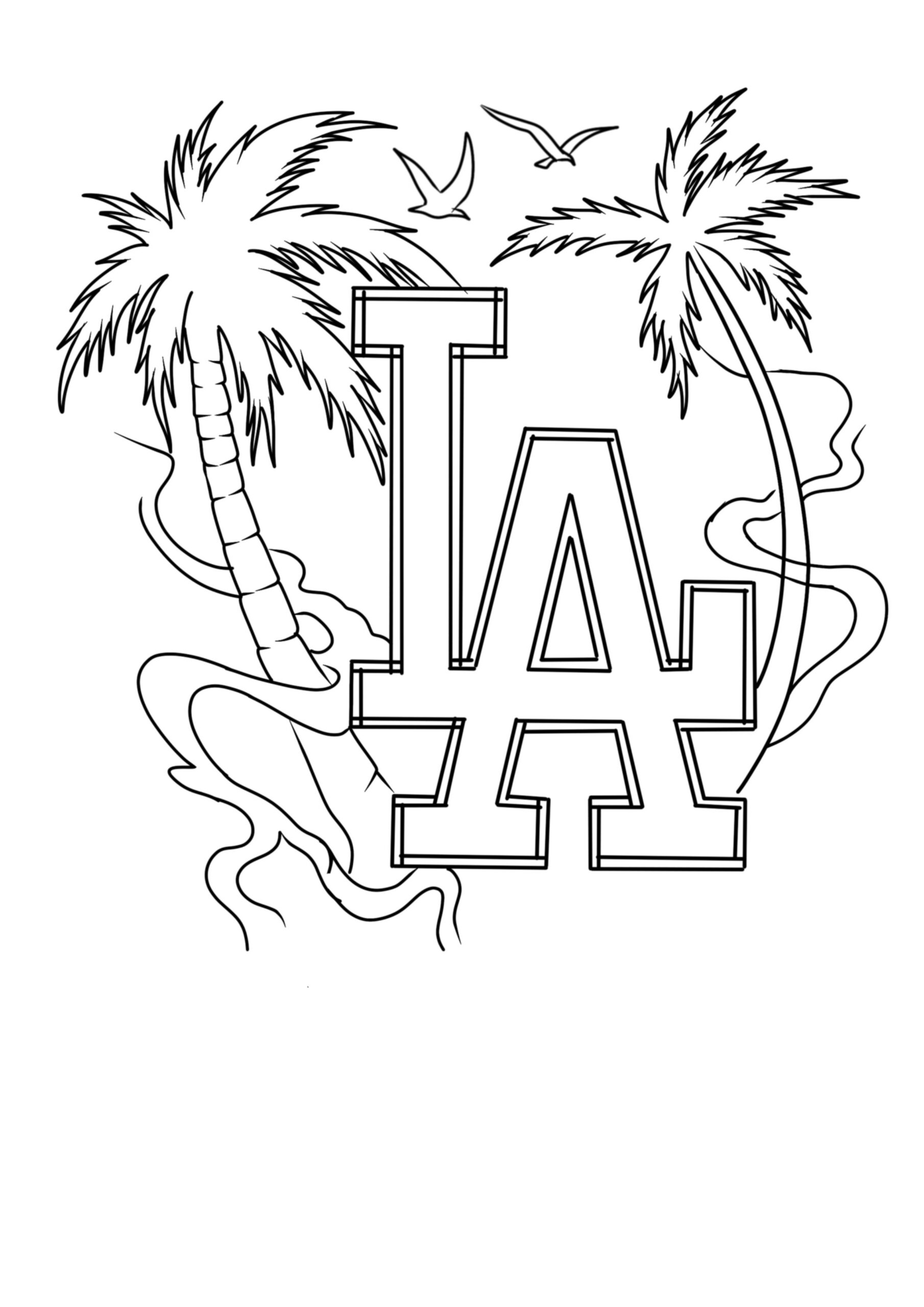 Printable Dodgers Coloring Pages Printable New Year Banners