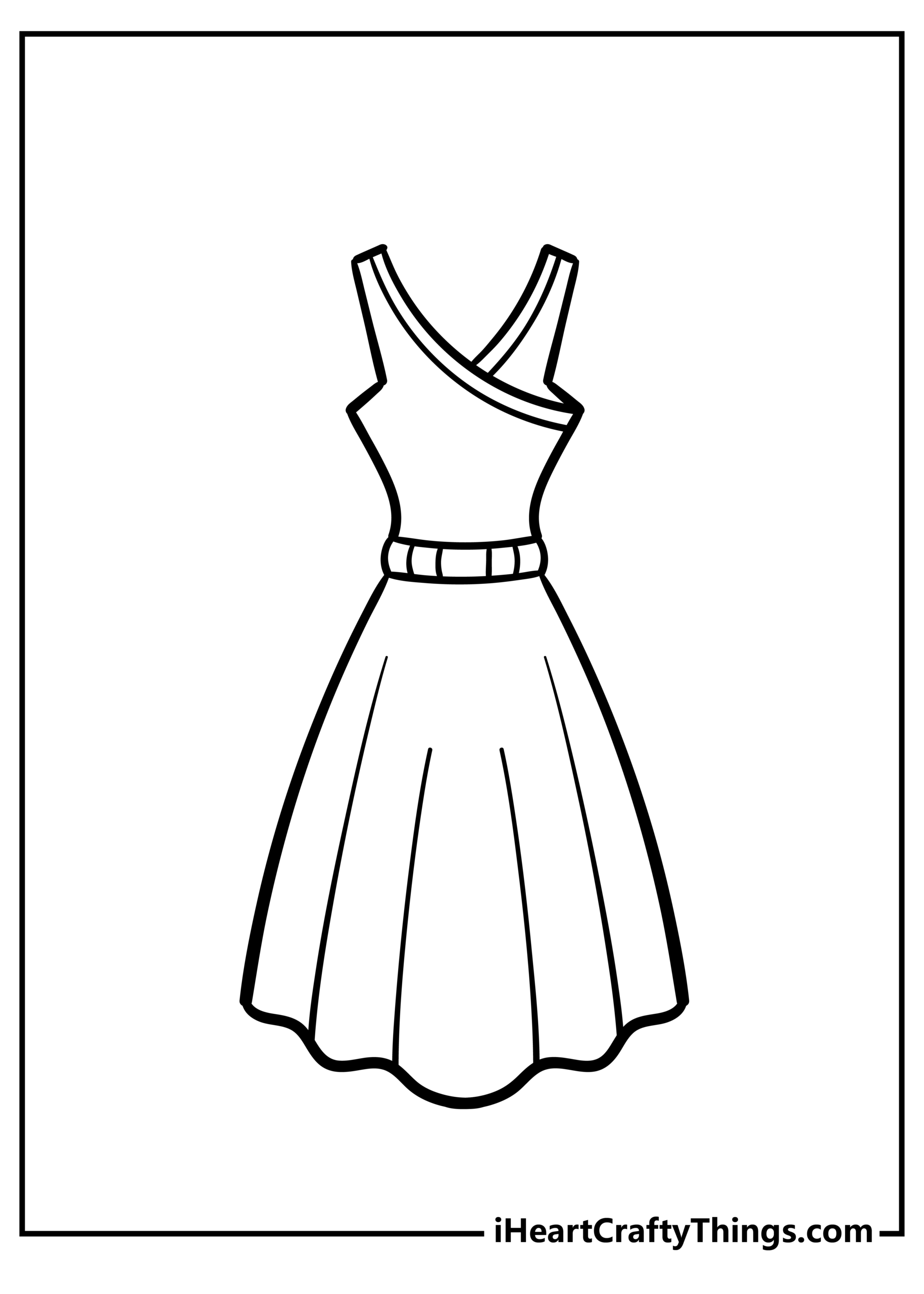 Printable Dress Coloring Page Updated 2023 Coloring Home Printable Dress Coloring Page Updated 2023 Coloring Home
