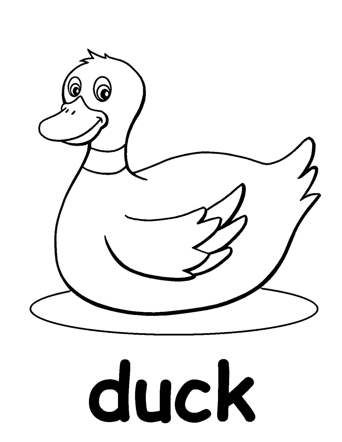 Printable Duck Coloring Pages Printable Duck Coloring Pages