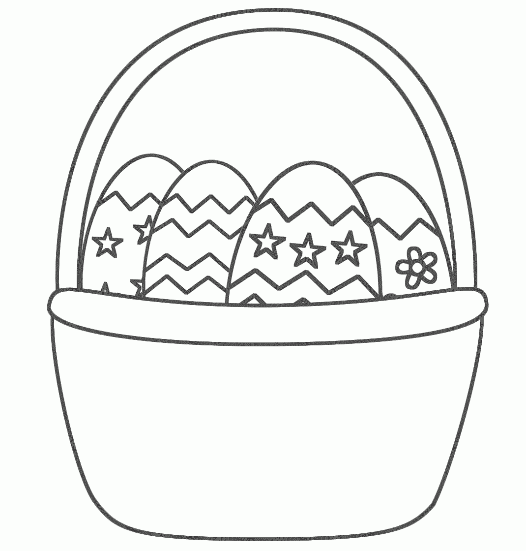 Easter Basket Printable Coloring Pages Easter Basket Printable Coloring Pages
