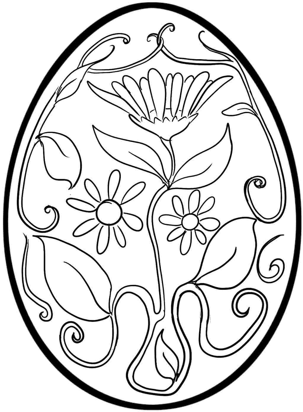 Printable Easter Egg Coloring Pages At GetColorings Free