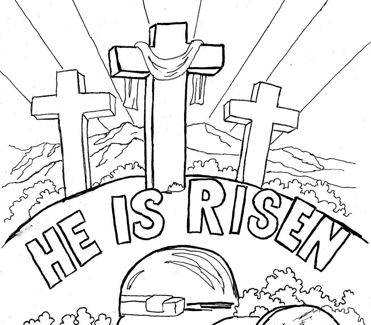 Printable Easter Story Coloring Pages Printable Easter Story Coloring Pages