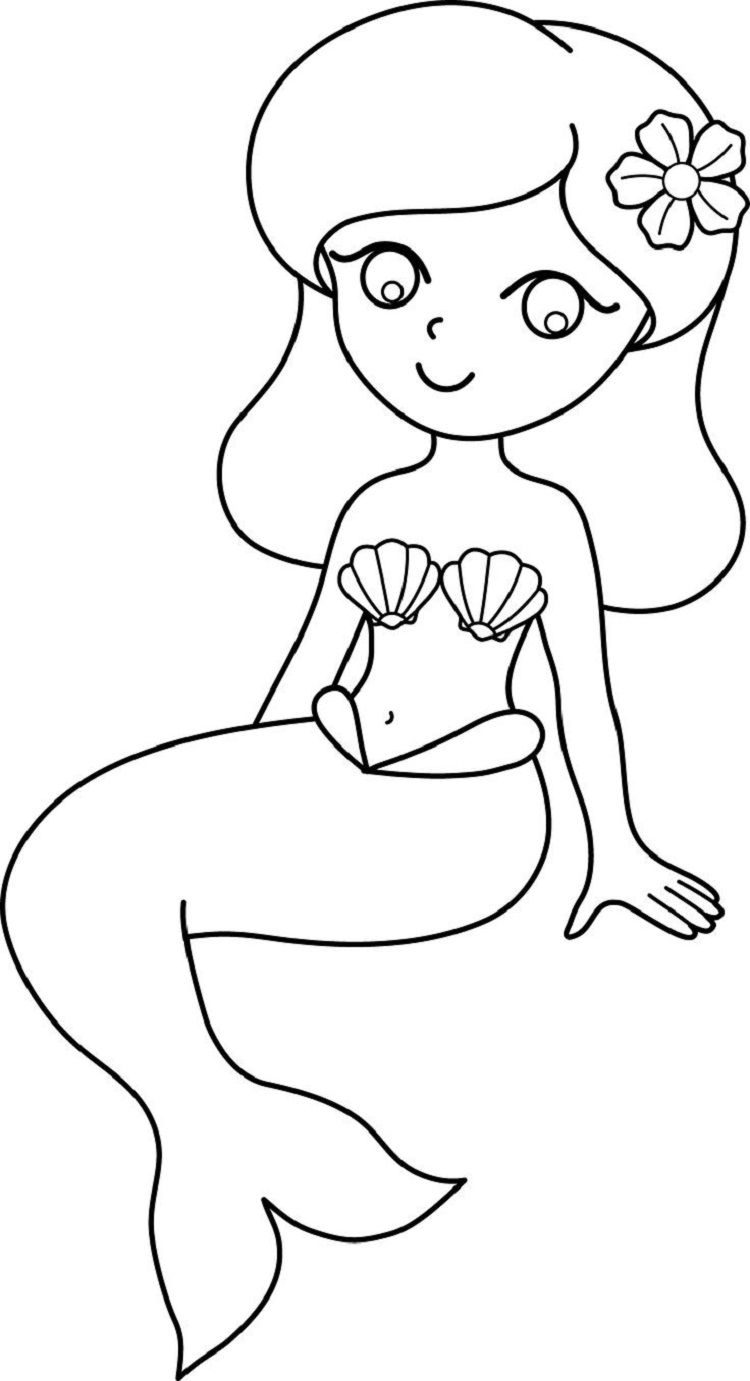 Free Printable Mermaid Coloring Pages Free Printable Mermaid Coloring Pages