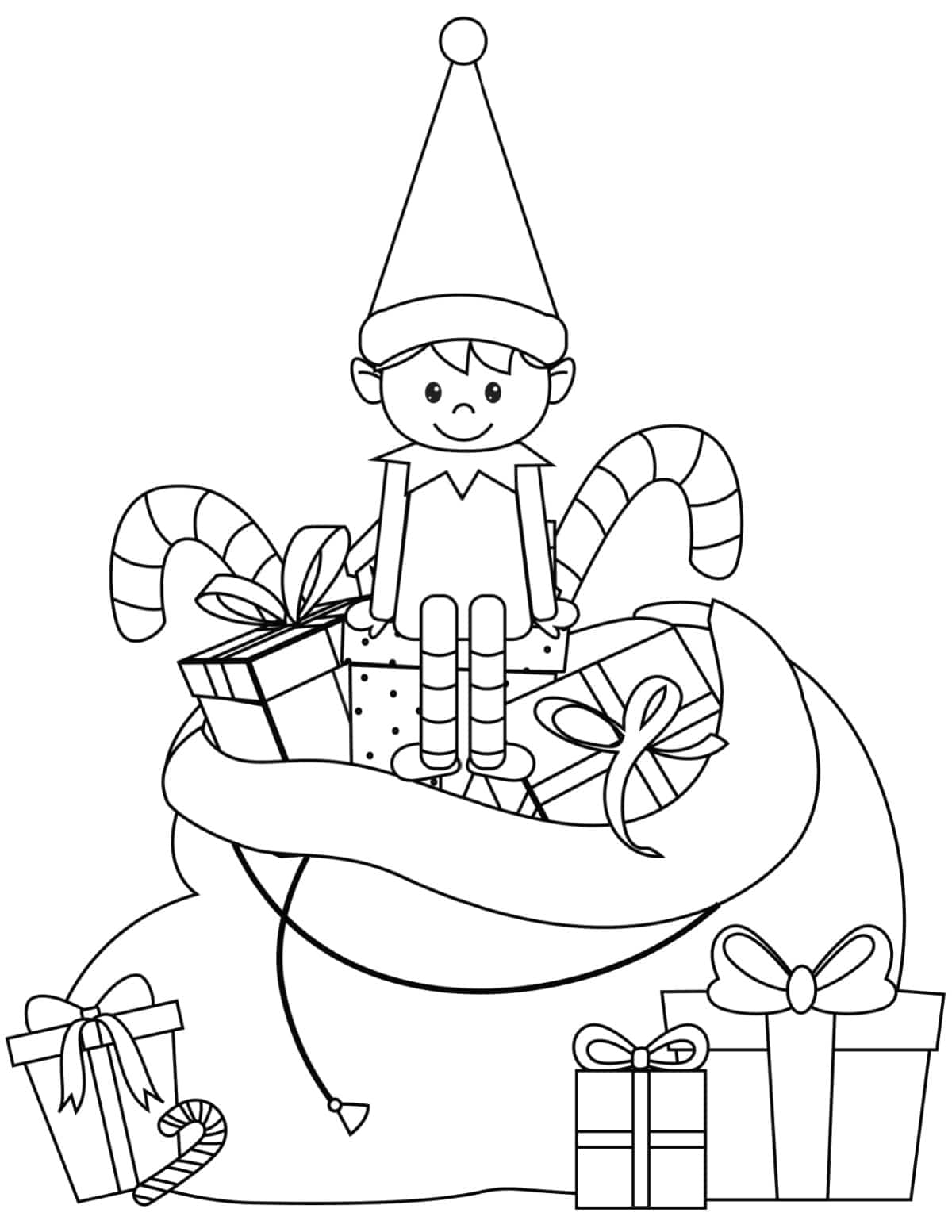 Printable Elf On A Shelf Coloring Pages Porn Sex Picture