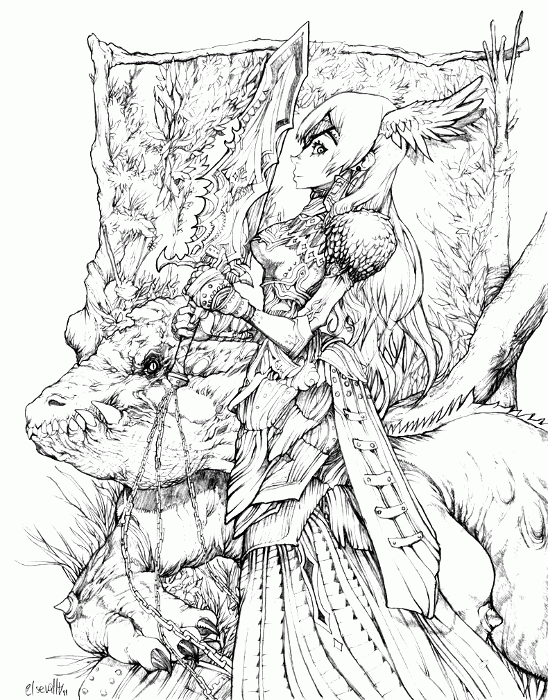 Printable Fantasy Coloring Pages For Adults Coloring Home Printable Fantasy Coloring Pages For Adults Coloring Home