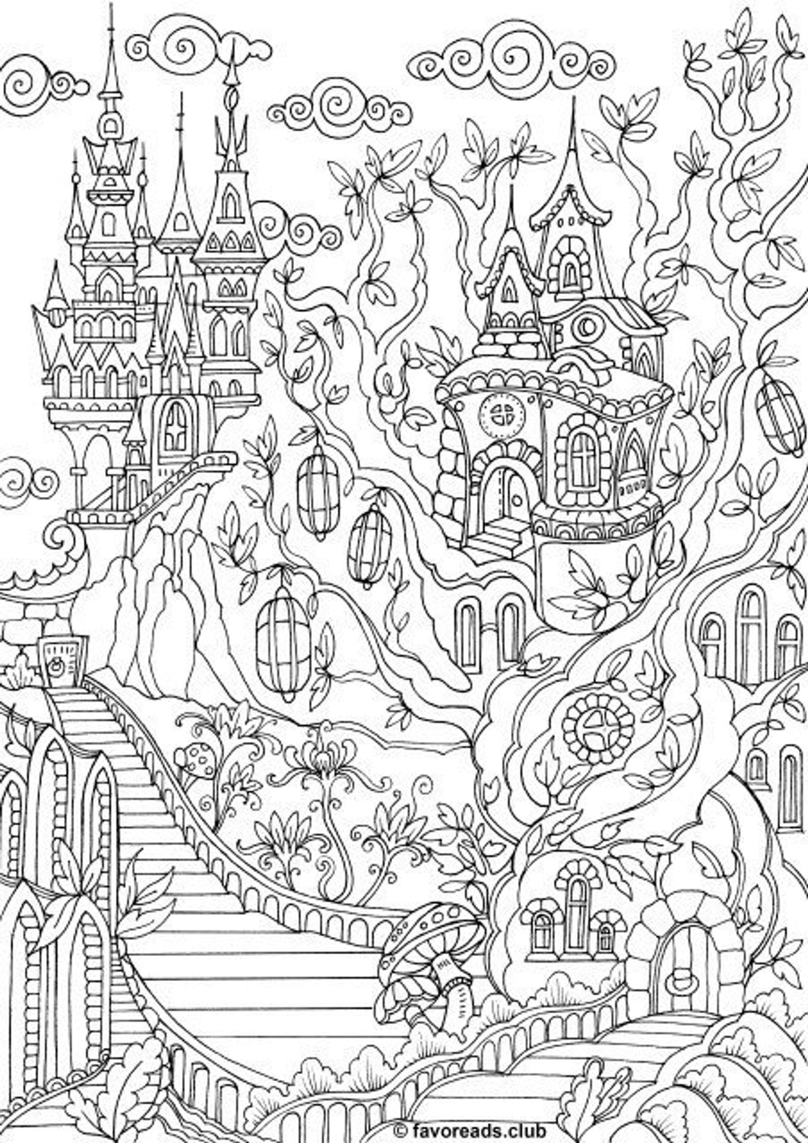 Fantasy Coloring Pages Printable Fantasy Coloring Pages Printable