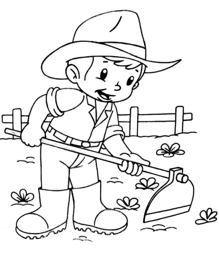 Printable Farmer Cut Out Printable Farmer Cut Out