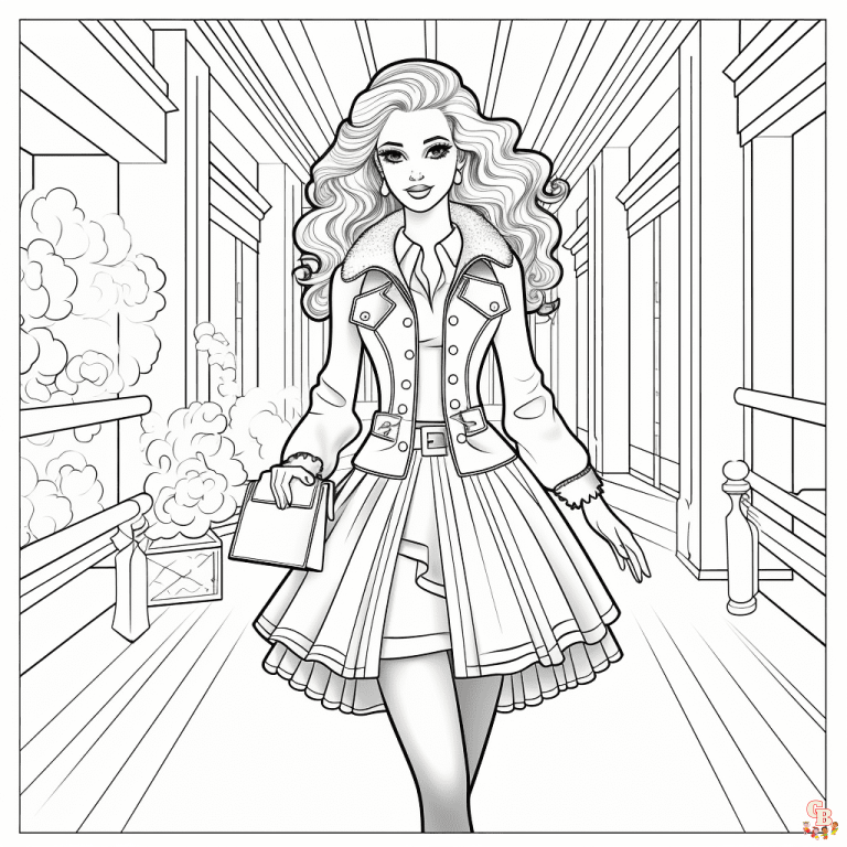 Printable Fashion Coloring Pages Free For Kid And Adults Printable Fashion Coloring Pages Free For Kid And Adults