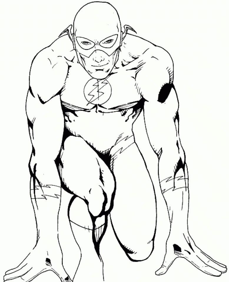Flash Coloring Pages Printable Flash Coloring Pages Printable