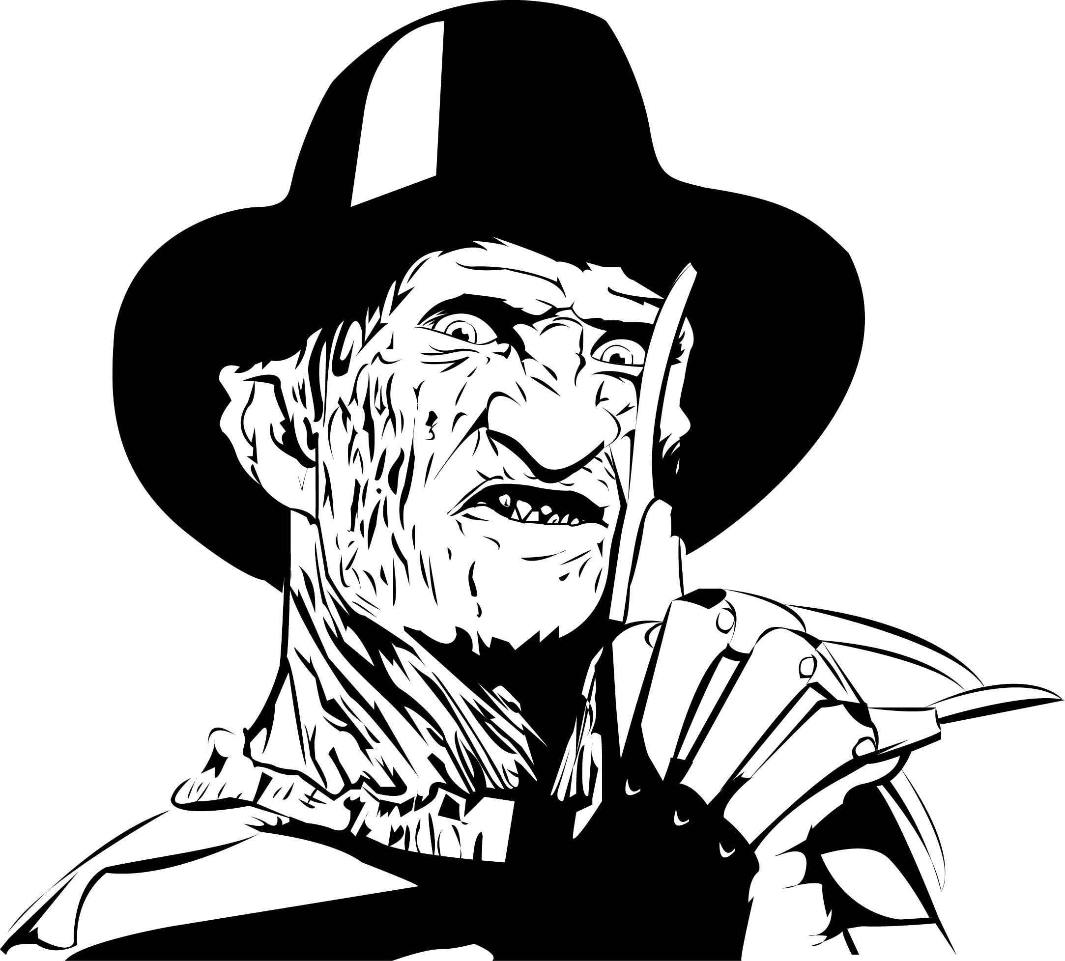 Printable Freddy Krueger Pumpkin Stencils Printable Freddy Krueger Pumpkin Stencils