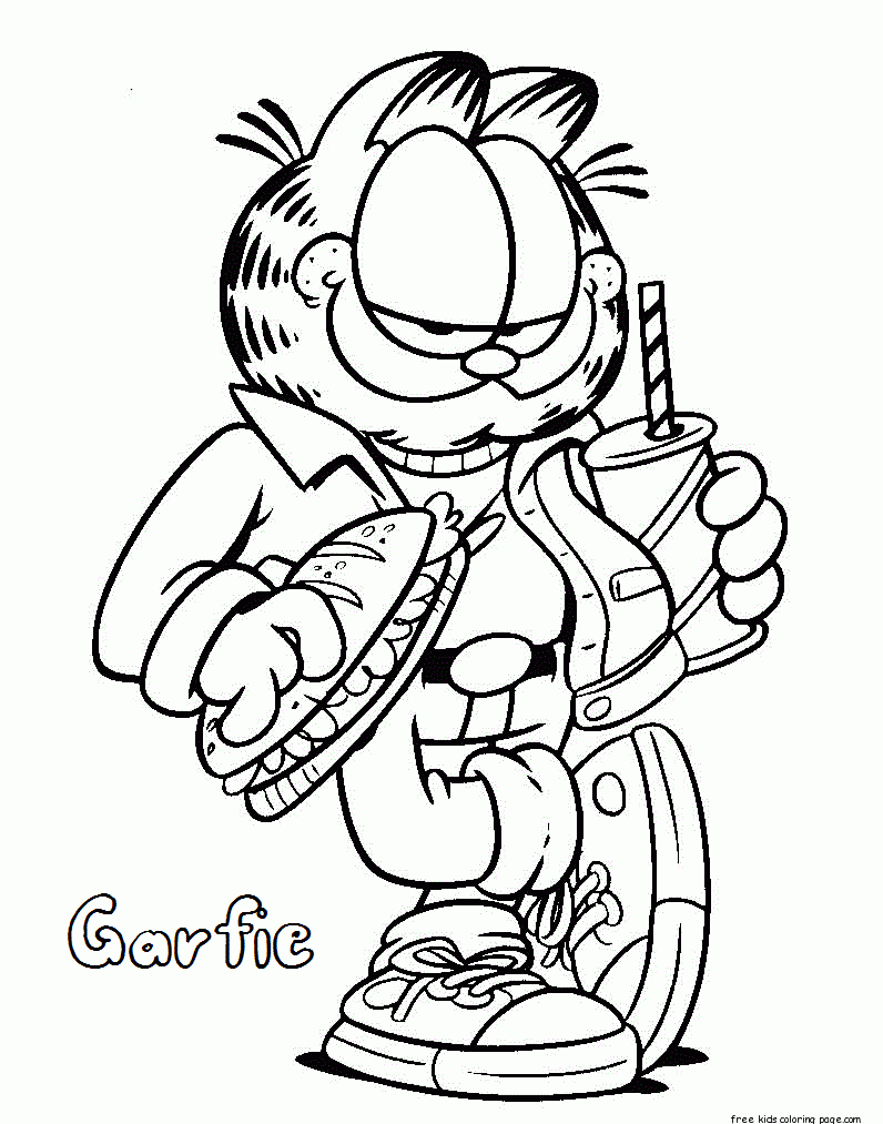 Printable Garfield And Friends Coloring Pages For Kids