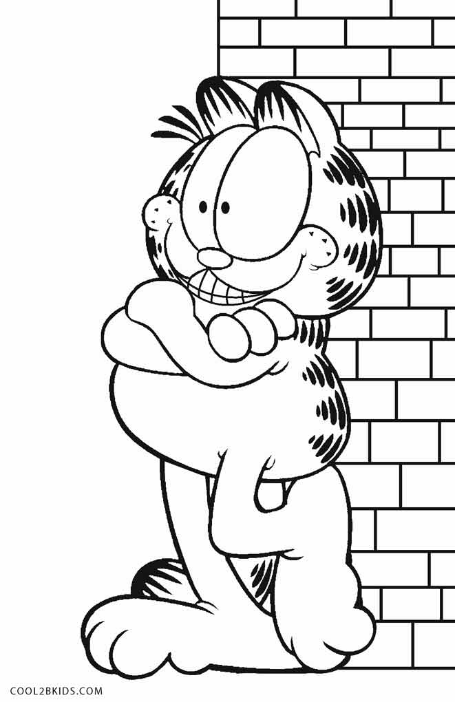 Printable Garfield Coloring Pages To Kids Cool2bKids Printable Garfield Coloring Pages To Kids Cool2bKids