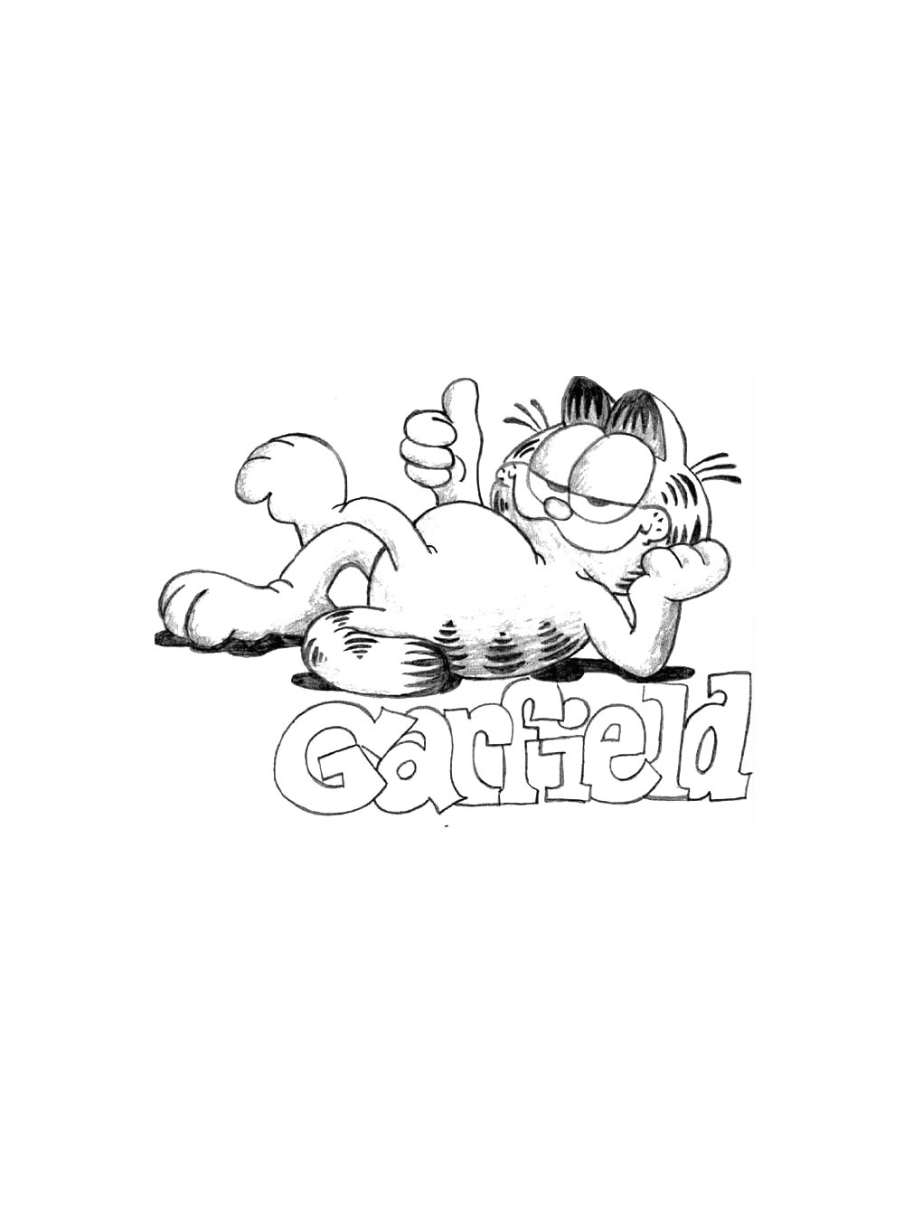 Garfield Coloring Pages Printable Garfield Coloring Pages Printable