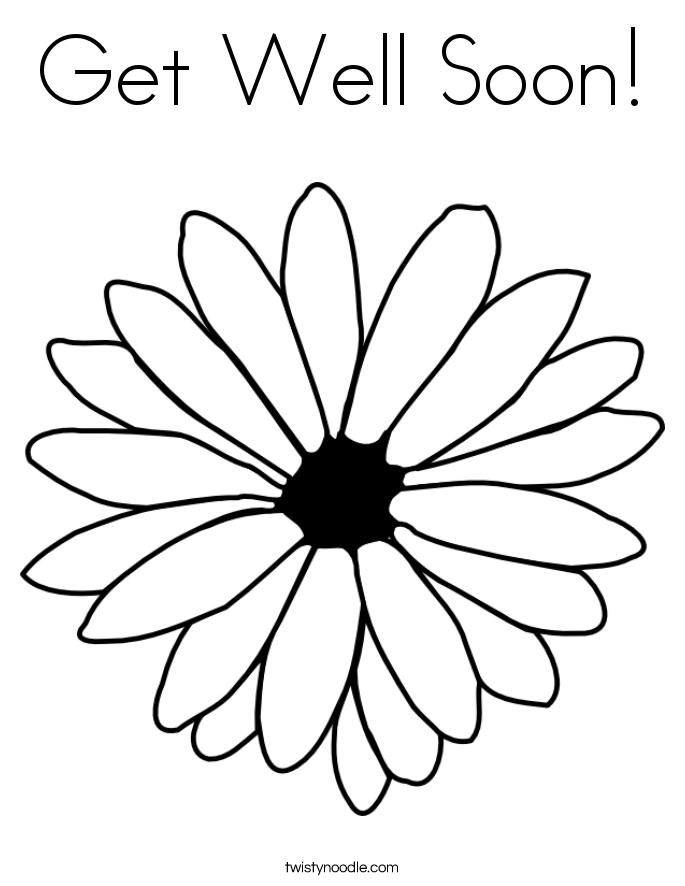 Printable Get Well Soon Coloring Pages Coloring Home