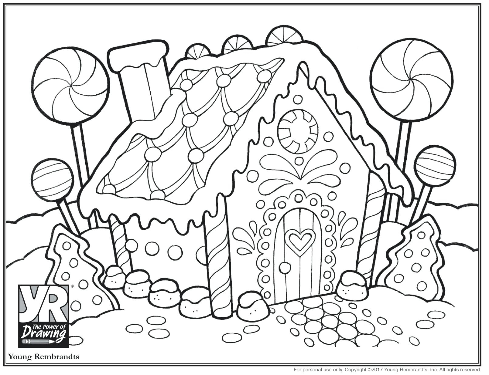 Printable Gingerbread House Coloring Pages Printable Word Searches