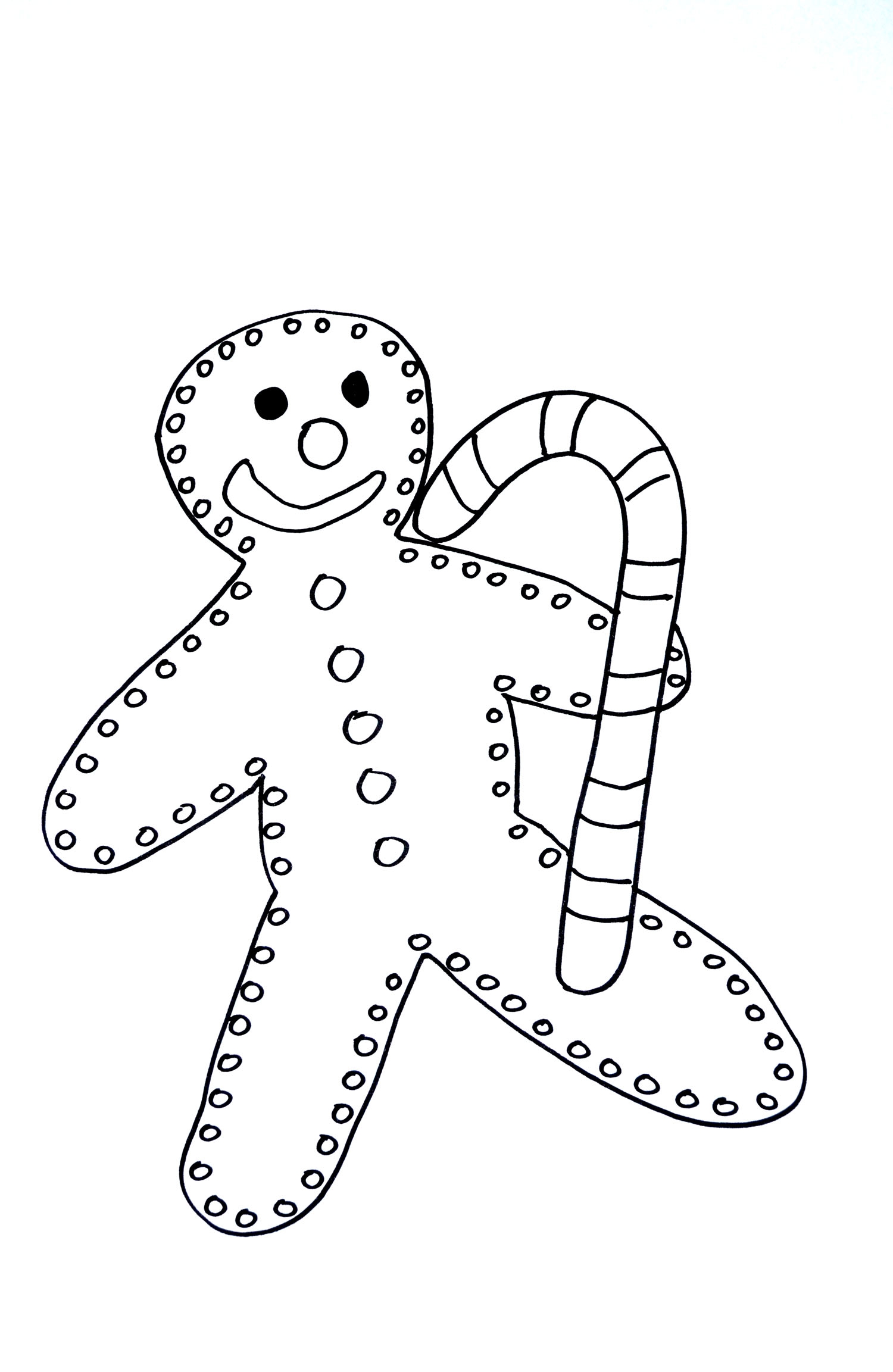 Printable Gingerbread Man Coloring Page Printable Gingerbread Man Coloring Page