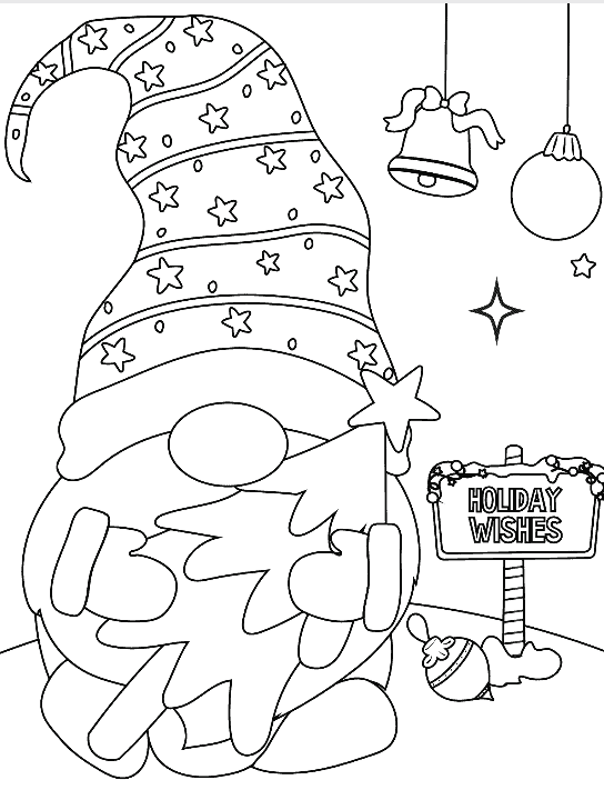 Printable Gnome Coloring Pages Printable Gnome Coloring Pages
