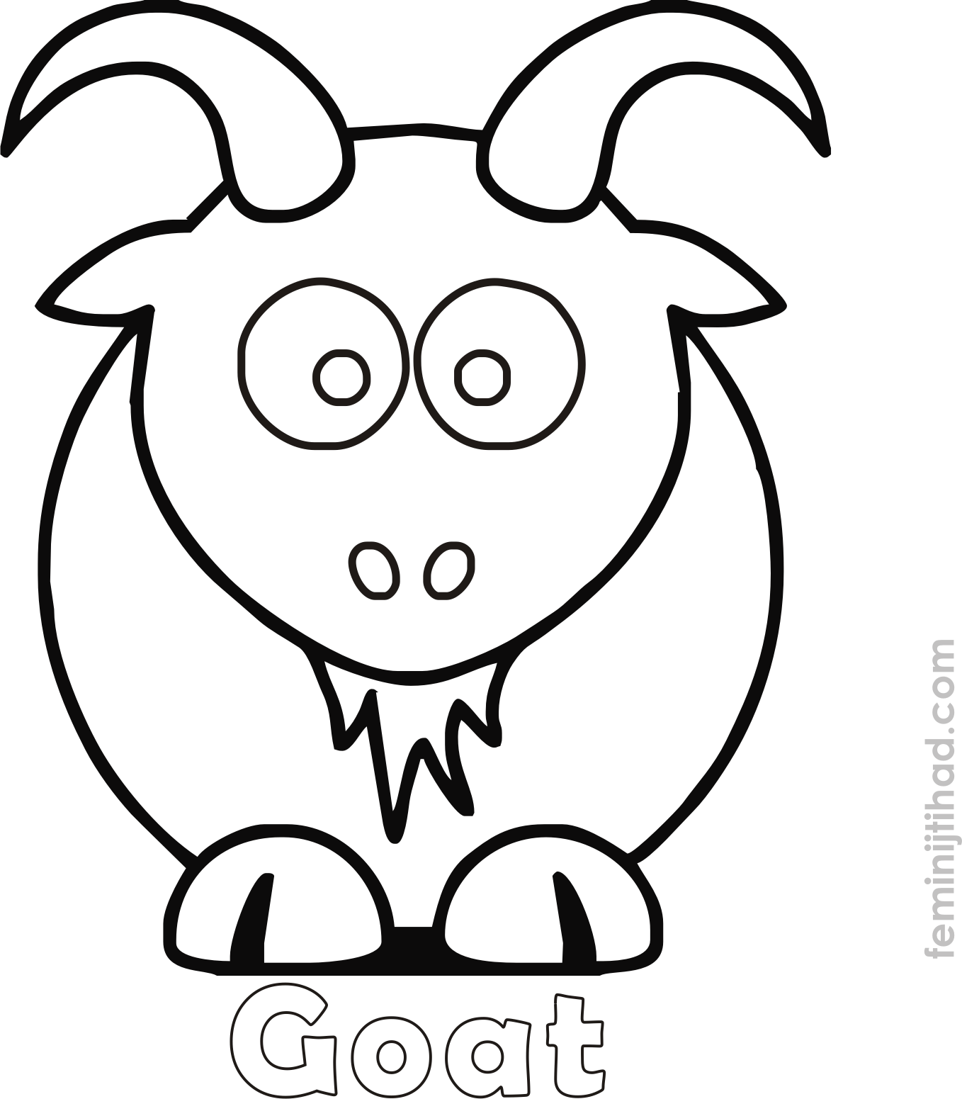 Goat Printable Coloring Pages Goat Printable Coloring Pages