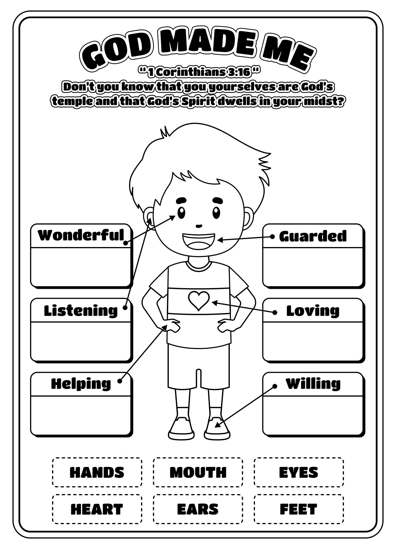 Printable God Is Love Activity Sheet Printable God Is Love Activity Sheet