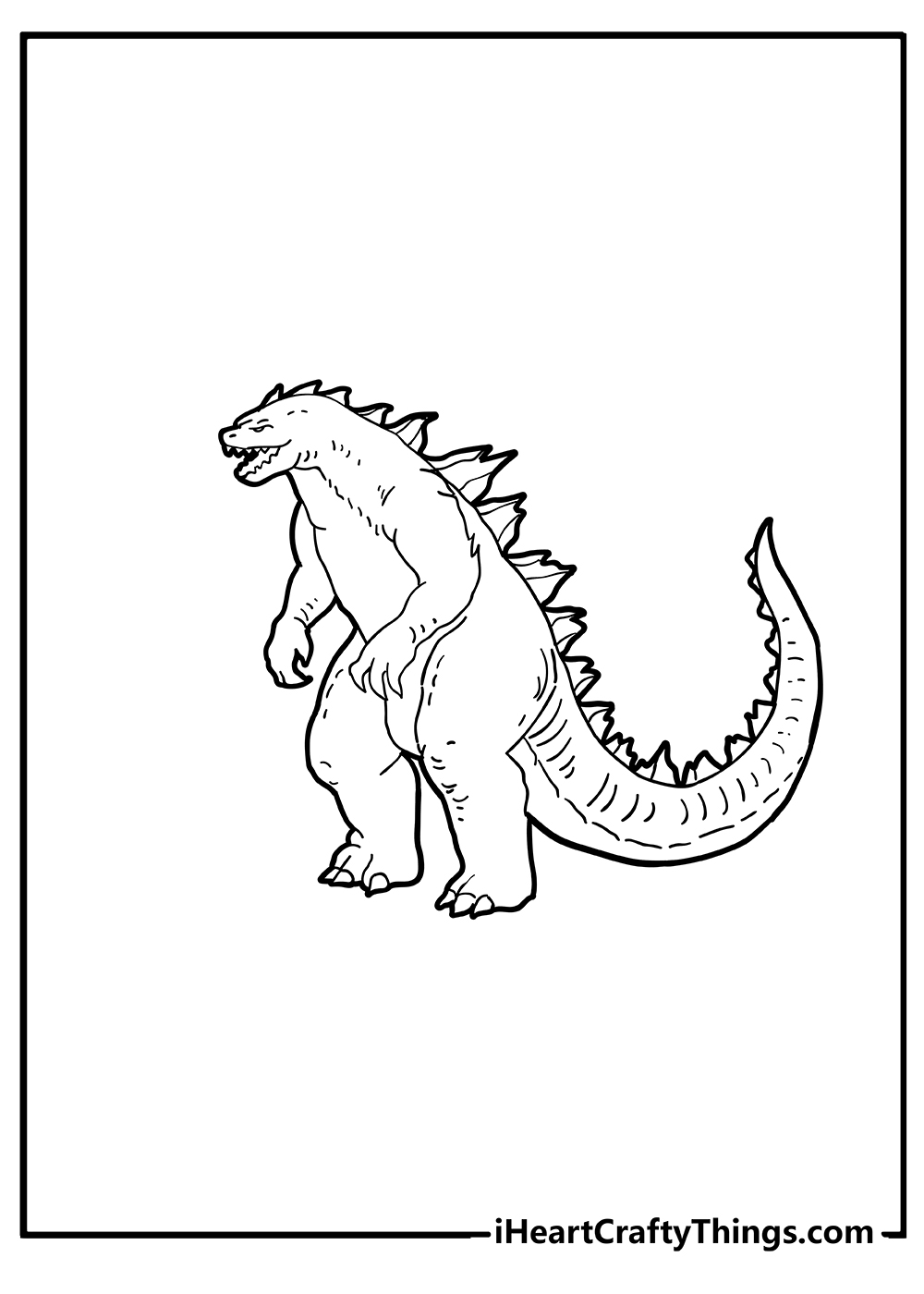 Printable Godzilla Coloring Pages