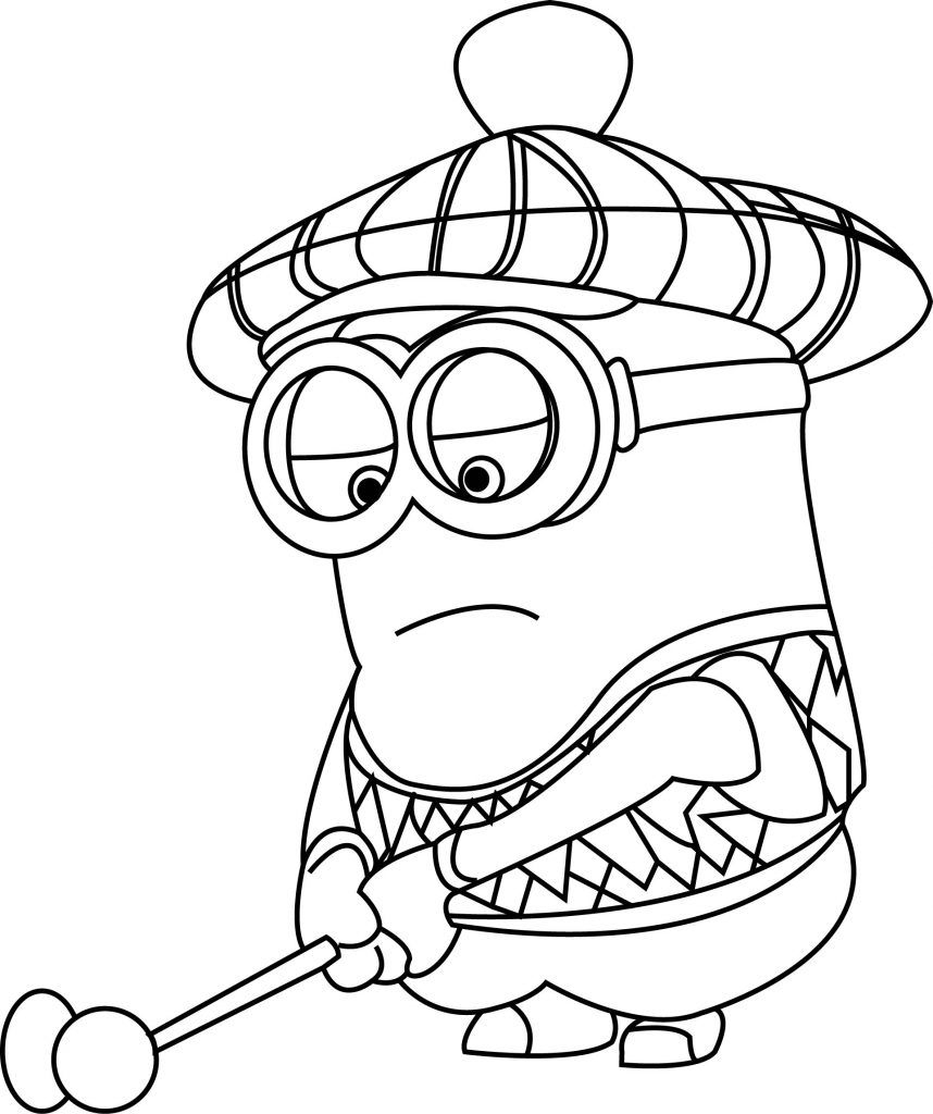 Printable Golf Coloring Pages
