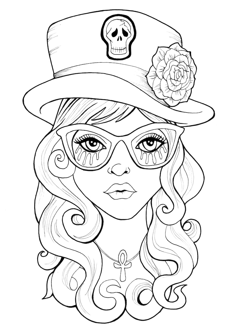 Printable Gothic Coloring Pages Printable Templates