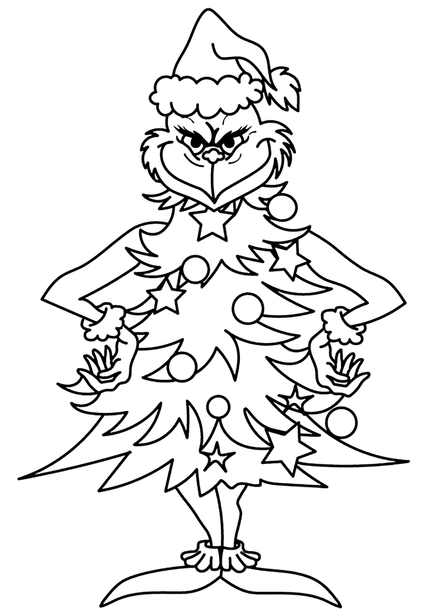 Printable Grinch Coloring Pages Pdf Free Printable Templates