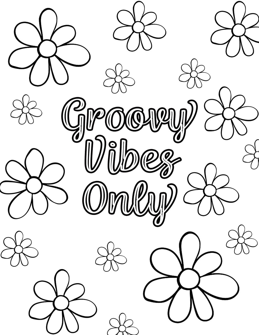 Printable Groovy Coloring Pages Printable Groovy Coloring Pages