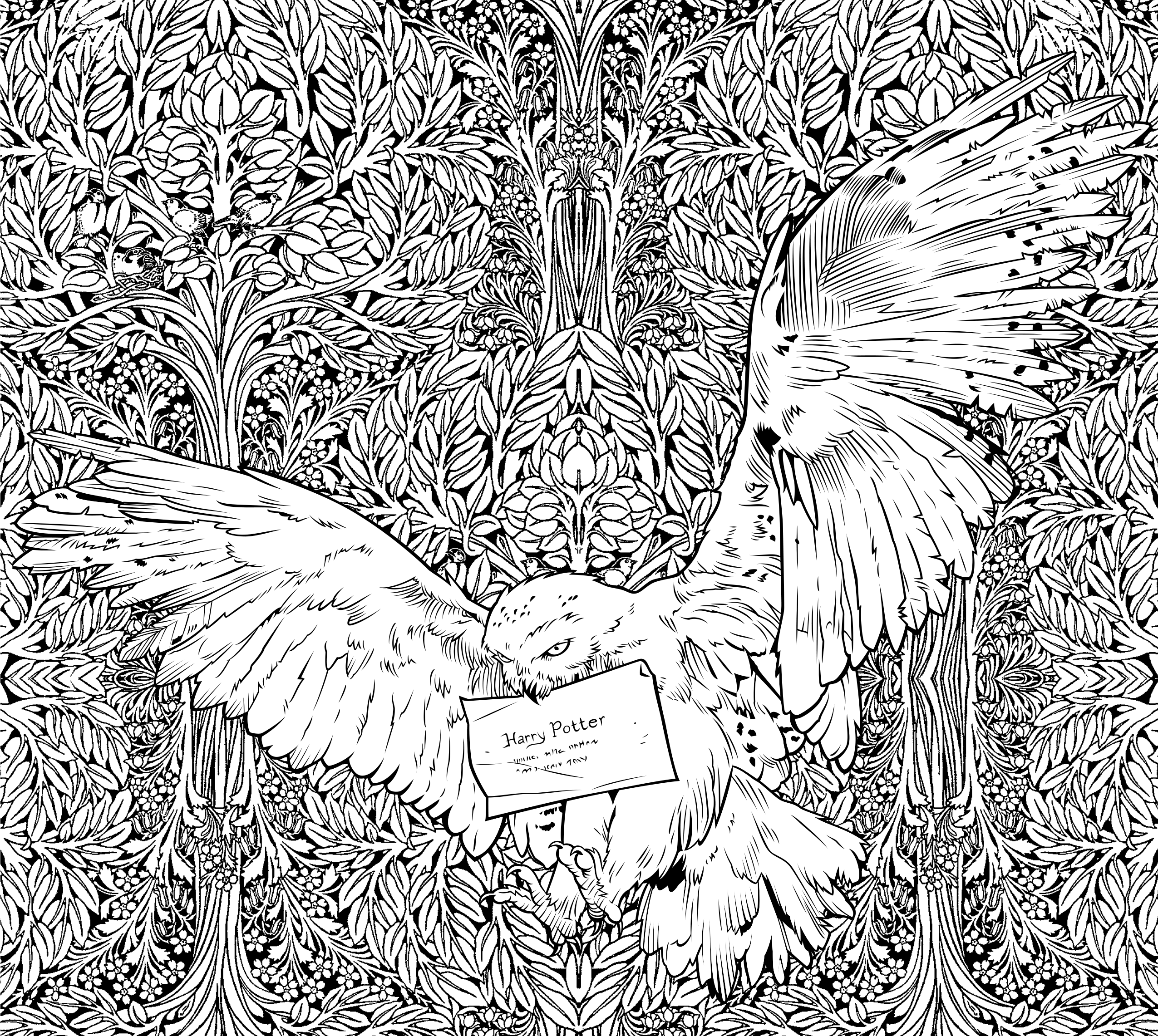 Printable Harry Potter Coloring Pages For Adults At Webzekeblog Blog
