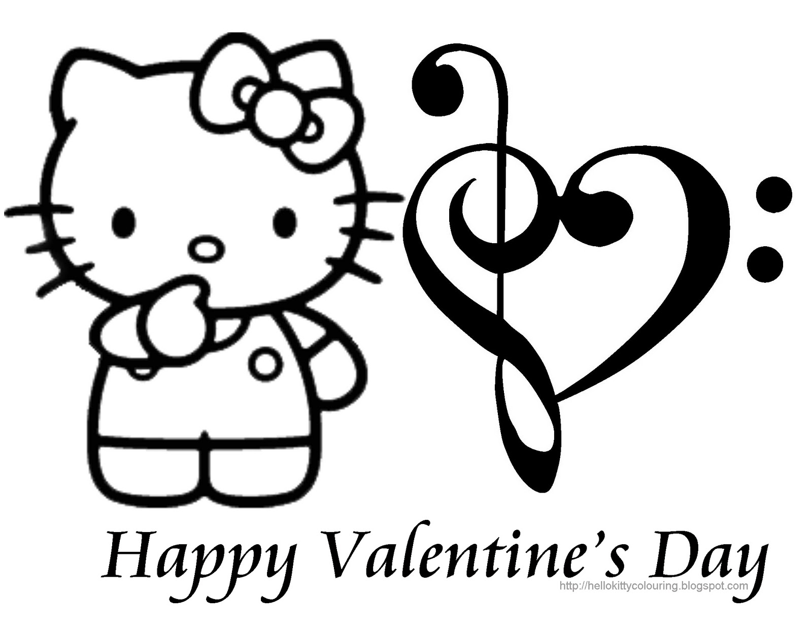 Printable Hello Kitty Valentines Day Coloring Pages Printable Hello Kitty Valentines Day Coloring Pages