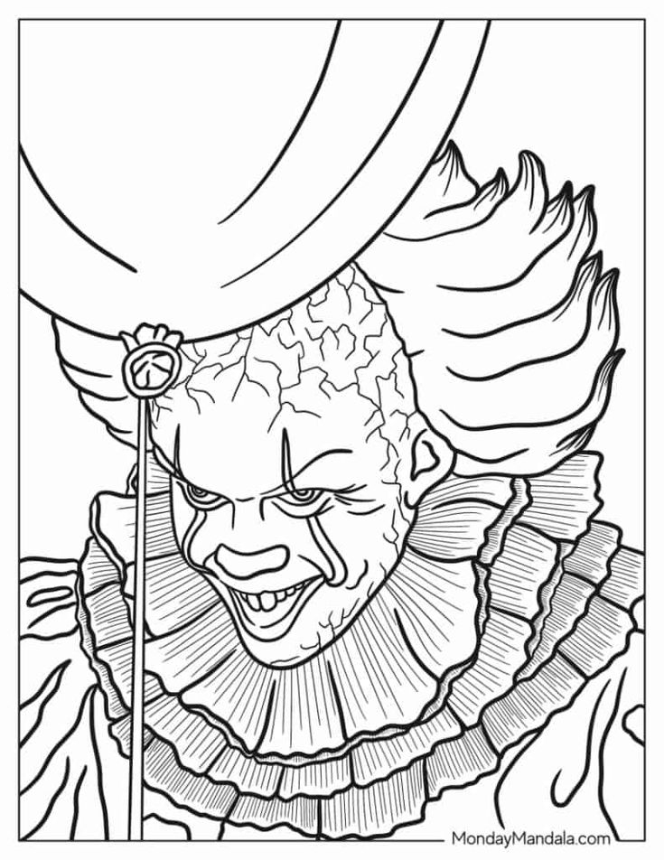 Printable Horror Coloring Pages Printable Horror Coloring Pages